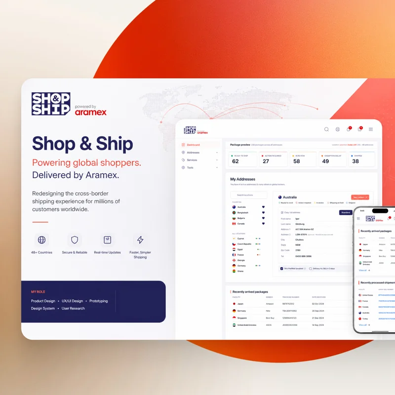 Shop & Ship: cross-border shipping service